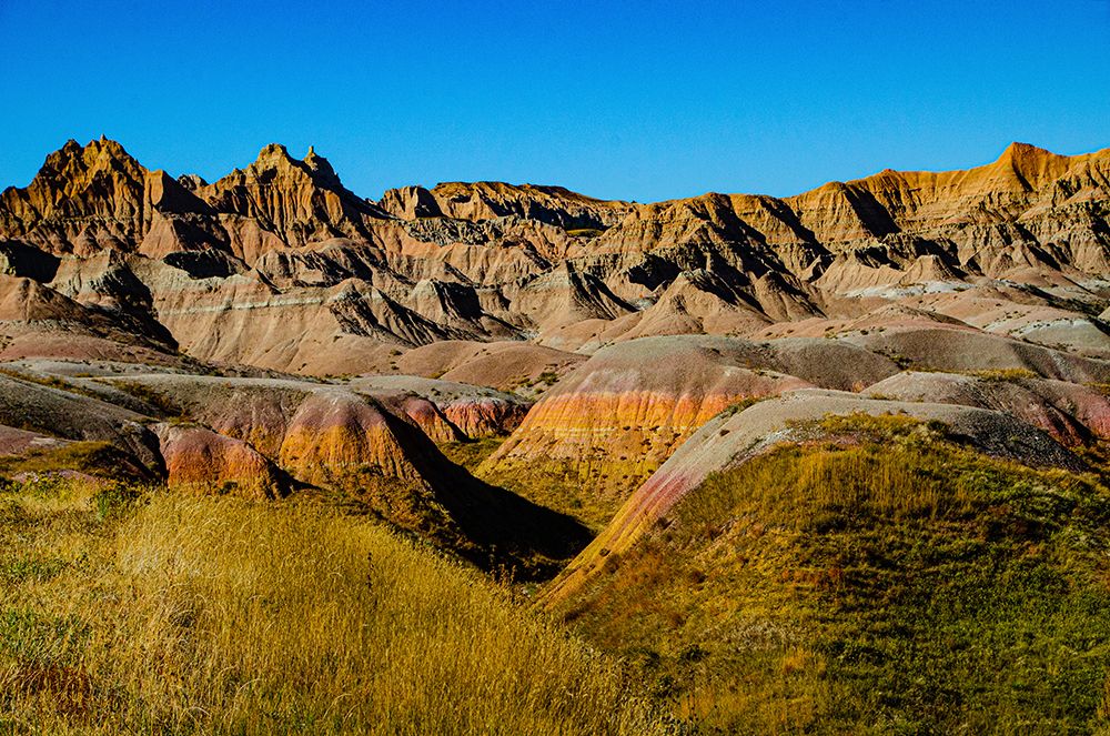 USA, South Dakota. Badlands National Park, Yellow Mounds Overlook